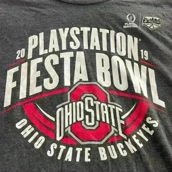 OHIO STATE BUCKEYES 2019 Playstation Fiesta Bowl Brutus Long Sleeve Size Large - Picture 2 of 4